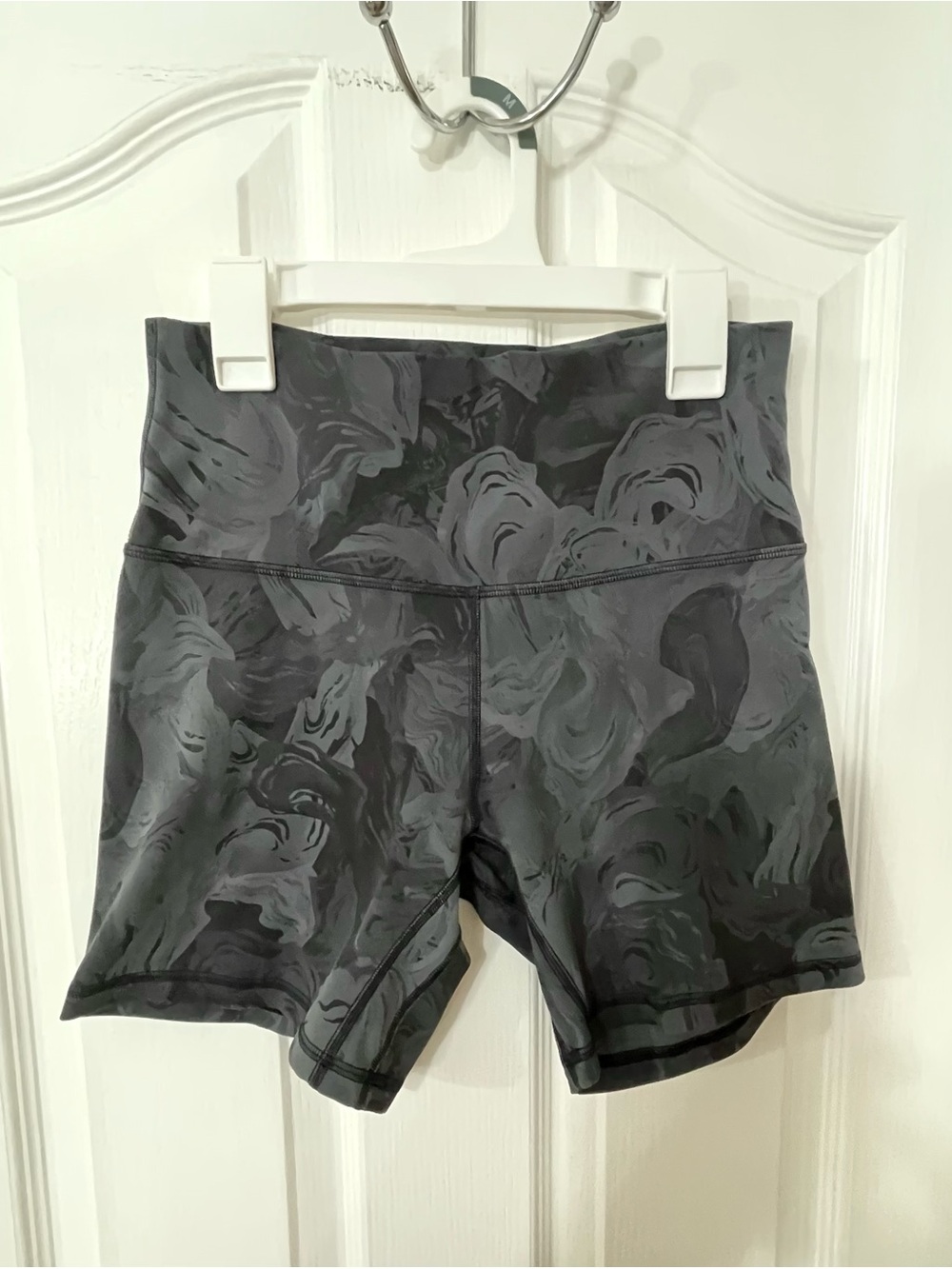lululemon athletica Black & Charcoal Swirl Athletic Shorts